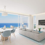 Wohnzimmer mit Meerblick